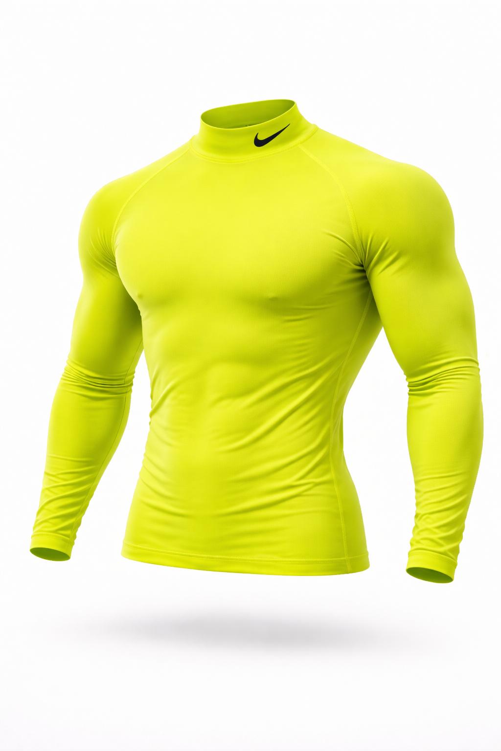 T-shirt Nike yellow -Half Cole- Long Sleeve