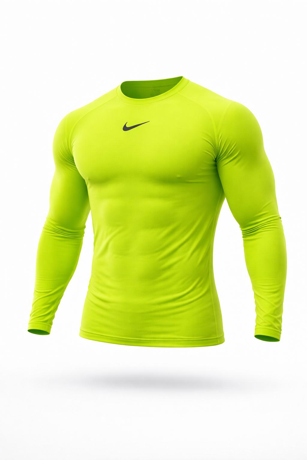 Nike Pro Compression Long Sleeve yellow